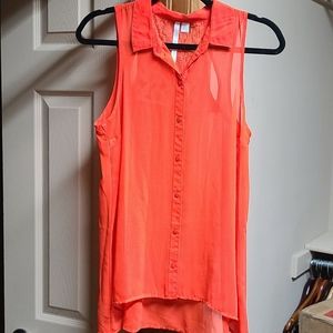 Lauren Conrad Sleeveless Top with Lace Details